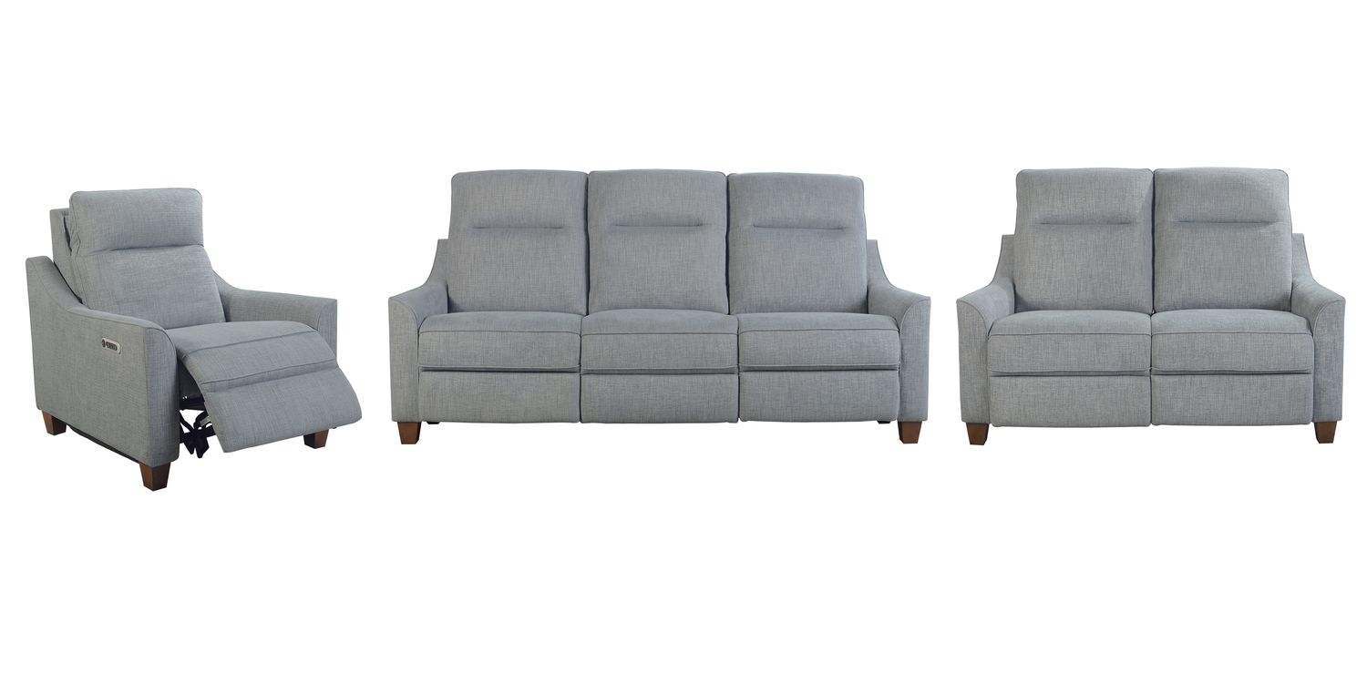 Madison - Powered By Freemotion Power Reclining Sofa Loveseat And Recliner - Pisces Marine