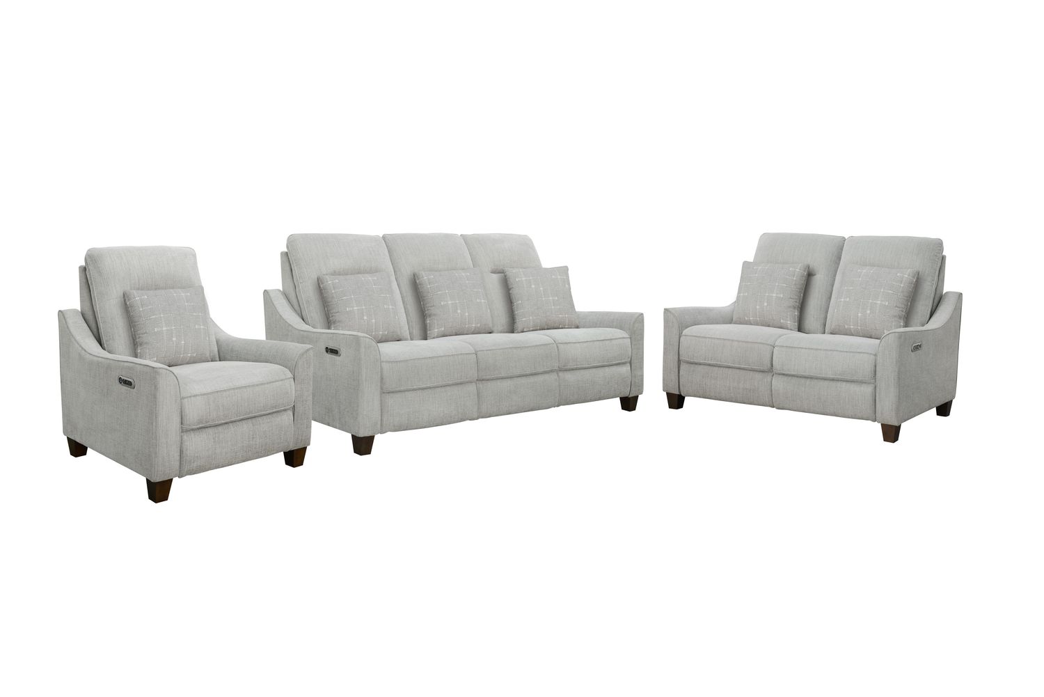 Madison - Powered By Freemotion Power Reclining Sofa Loveseat And Recliner - Pisces Muslin