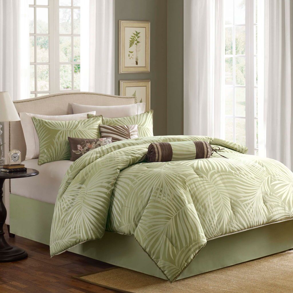 Freeport - Queen Comforter (Set of 7) - Green