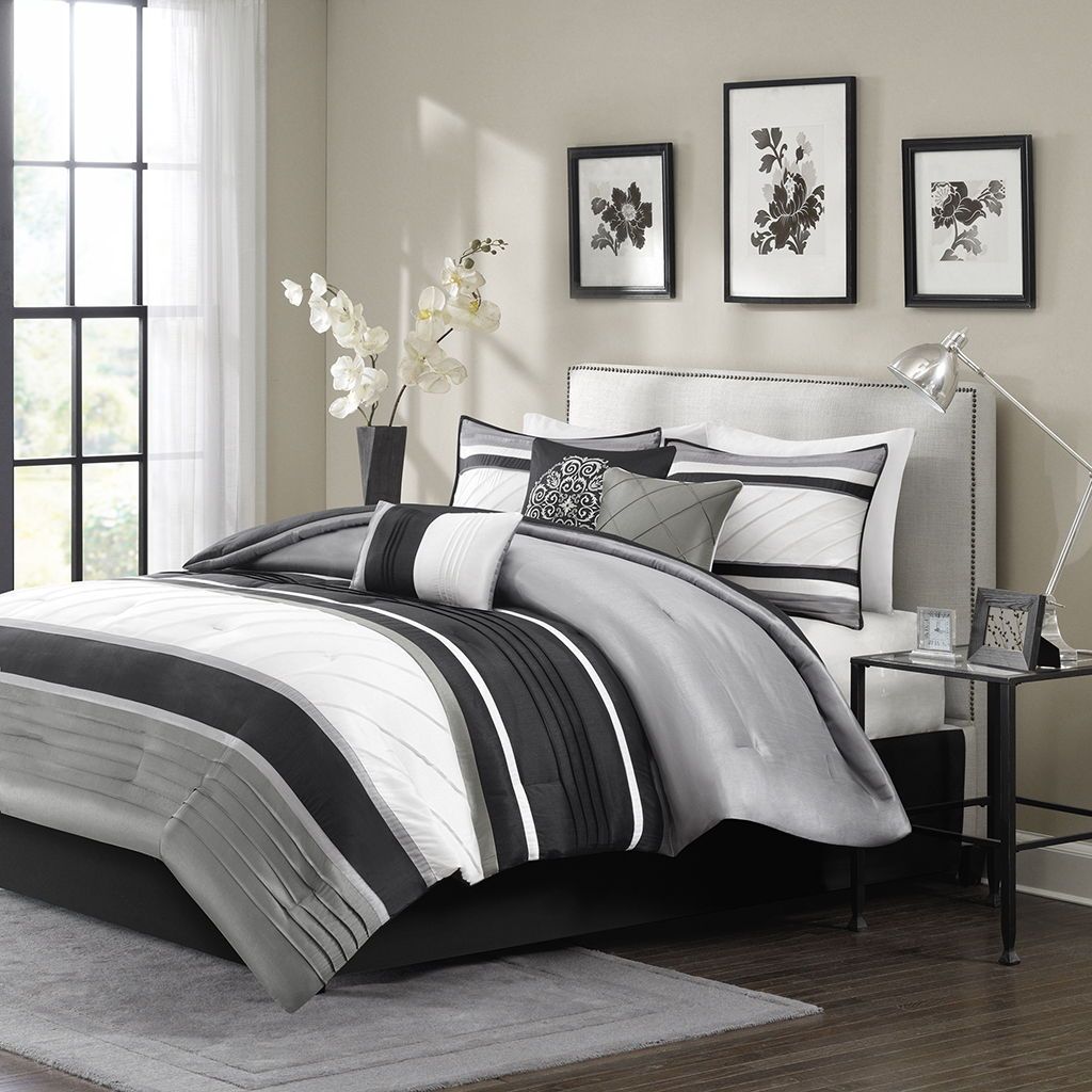 Blaire - Piece Comforter (Set of 7) - Gray