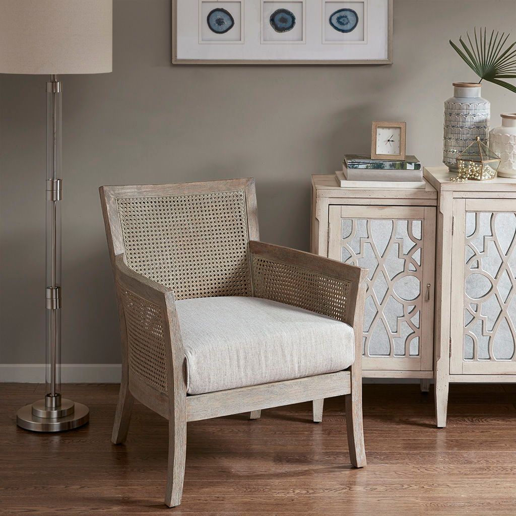 Diedra - Accent Chair - Cream / Reclaimed Natural