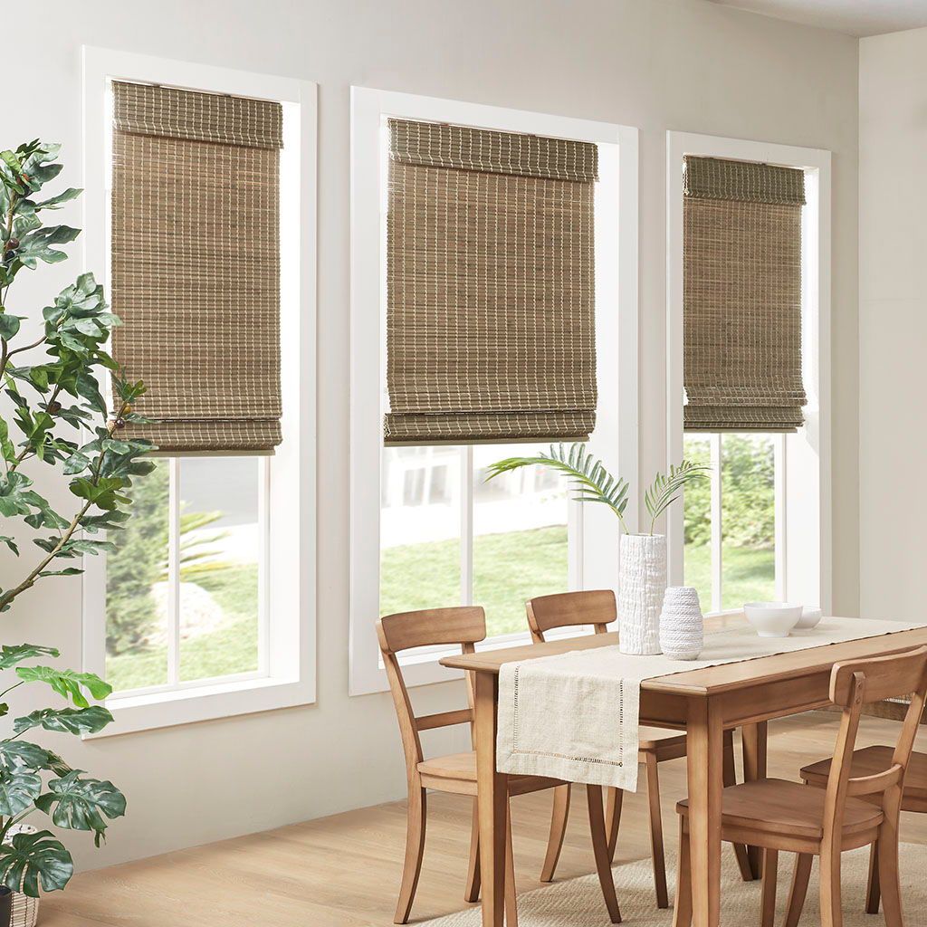 Eastfield - 27" Light Filtering Roman Shade - Natural Ash