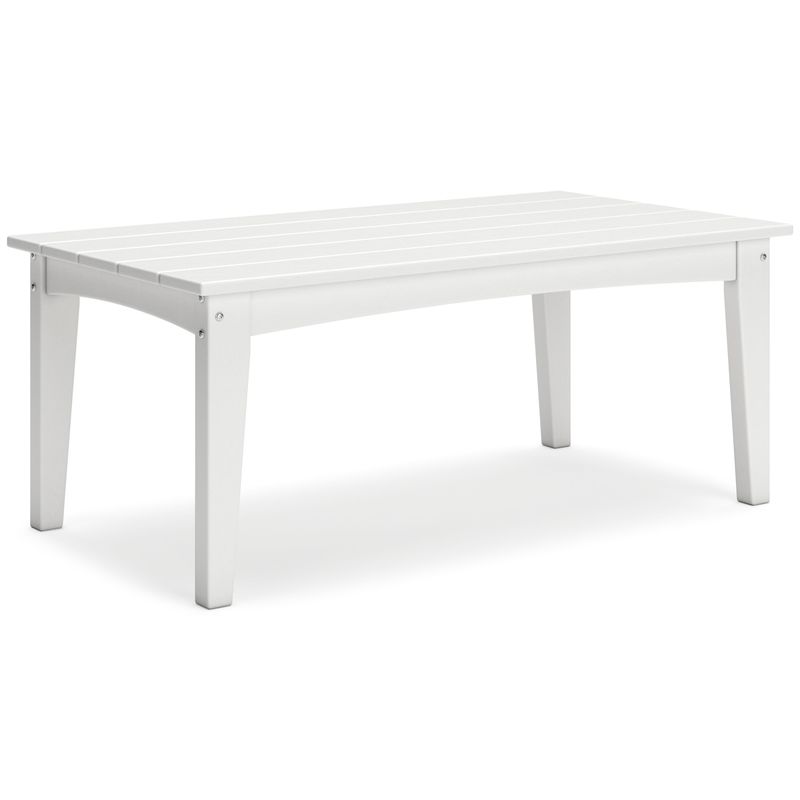 Hyland Wave - White - Rectangular Cocktail Table