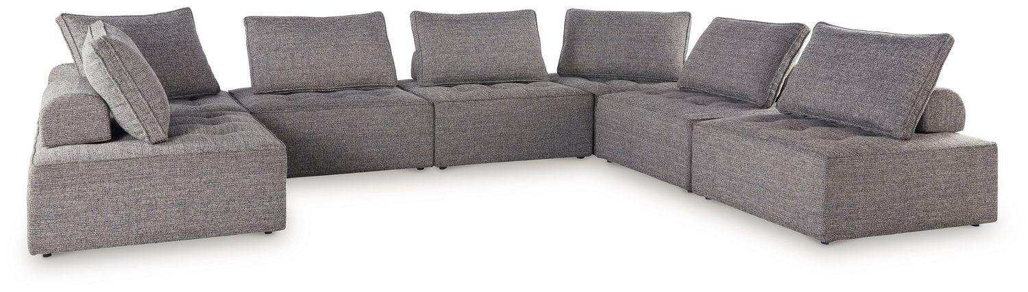 Bree Zee - Brown - 7-Piece Outdoor Sectional