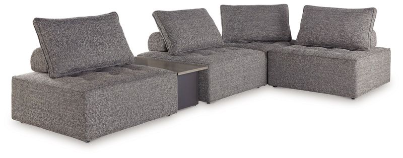Bree Zee - Brown - 5-Piece Outdoor Sectional