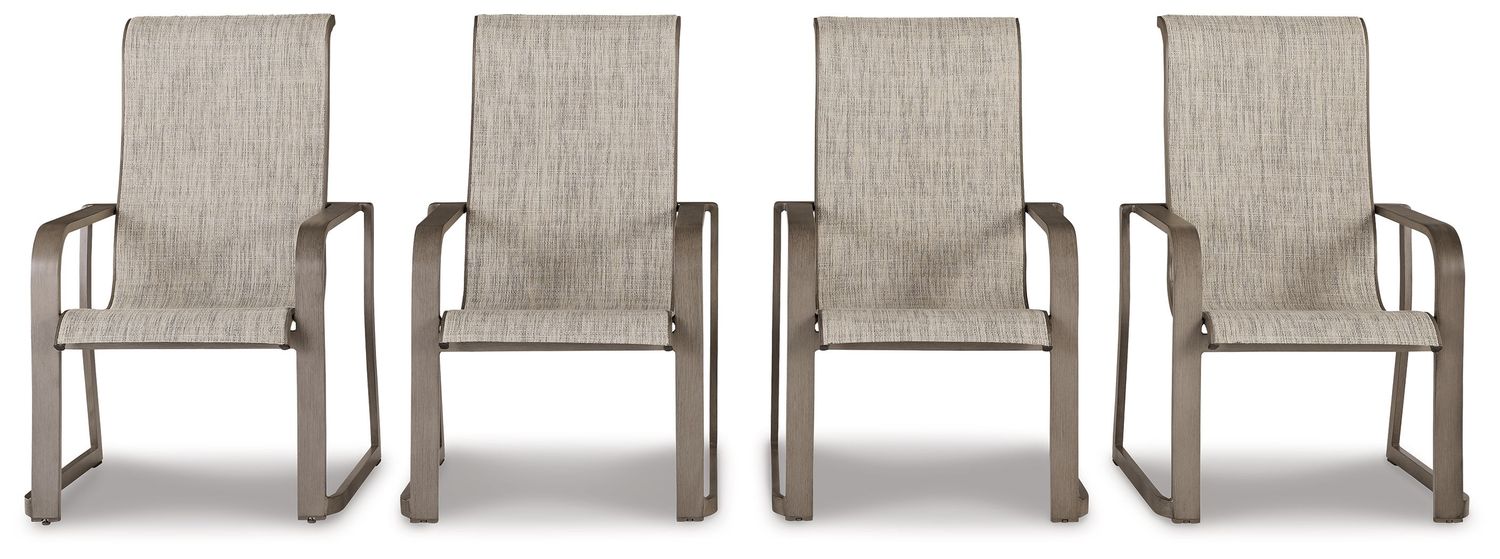 Beach Front - Beige - Sling Arm Chair (Set of 4)
