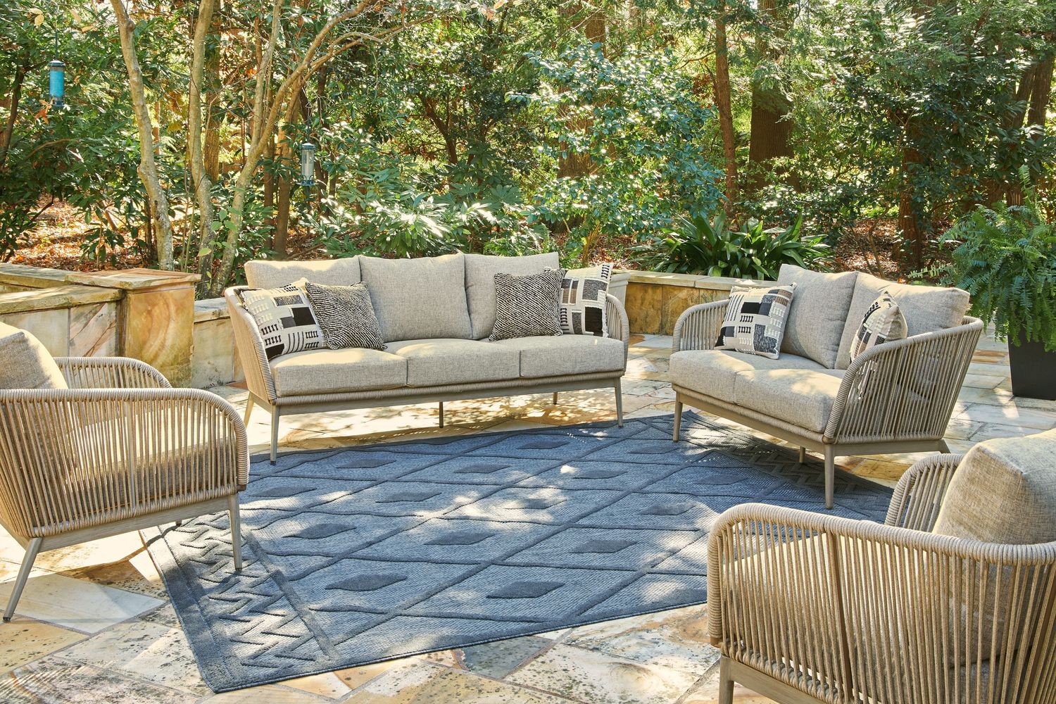 Swiss Valley - Beige - 4 Pc. - Lounge Set