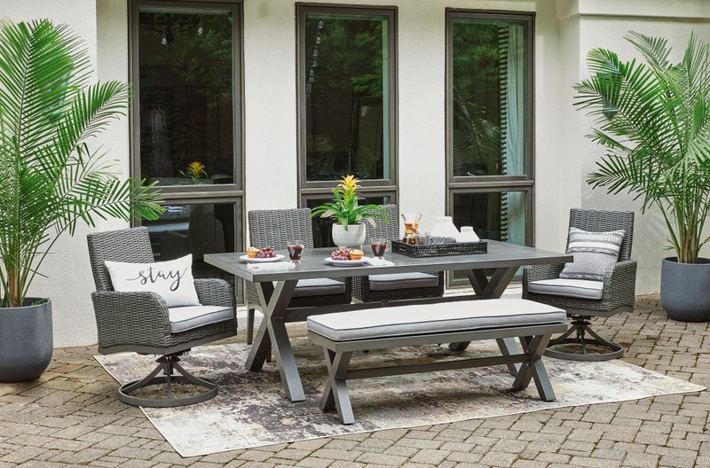 Elite Park - Gray - 6 Pc. - Dining Set