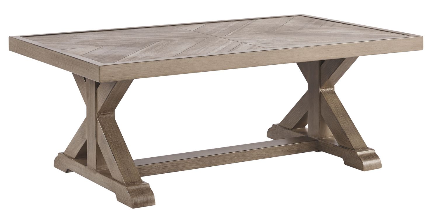 Beachcroft - Beige - Rectangular Cocktail Table