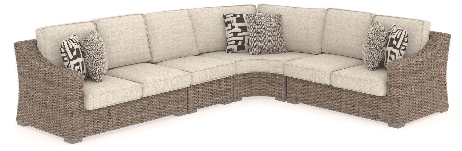 Beachcroft - Beige - 4 Pc. - Sectional Lounge