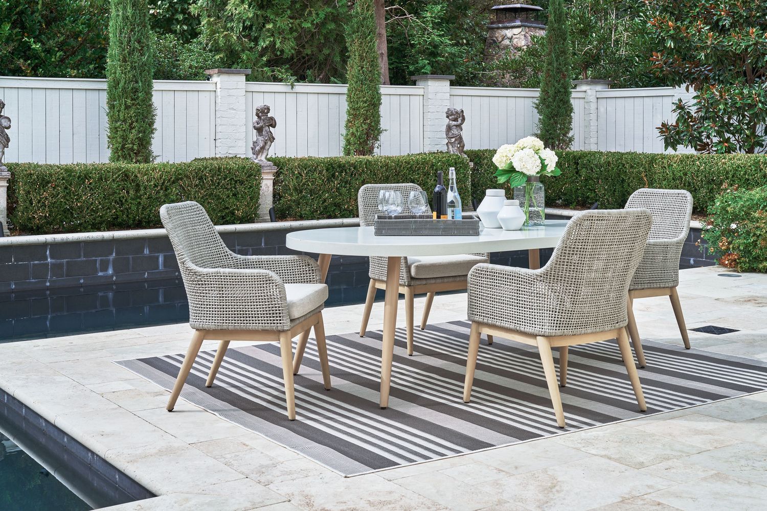 Seton Creek - Gray - 5 Pc. - Dining Set