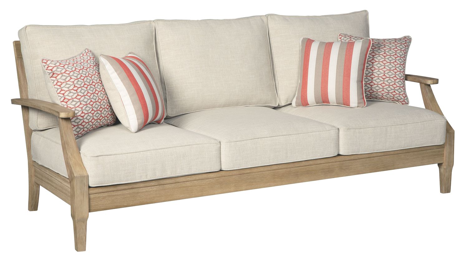 Clare - Beige - Sofa With Cushion