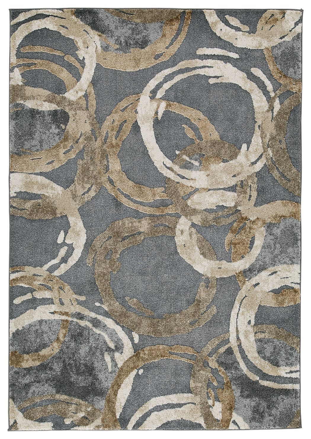 Faelyn - Gray / Brown / Beige - Medium Rug