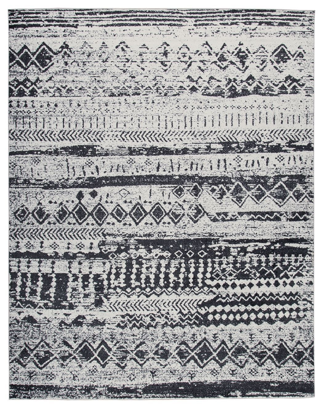 Devman - Black / Cream / Gray - Large Rug