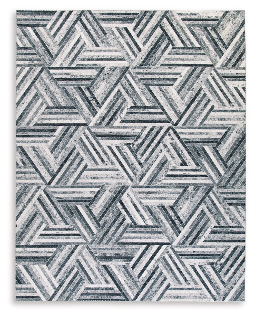 Adalock - Gray / Cream - Large Rug