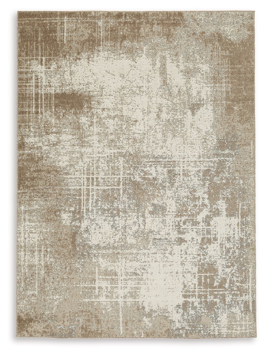 Grifflain - Tan / Brown / Gray - Medium Rug