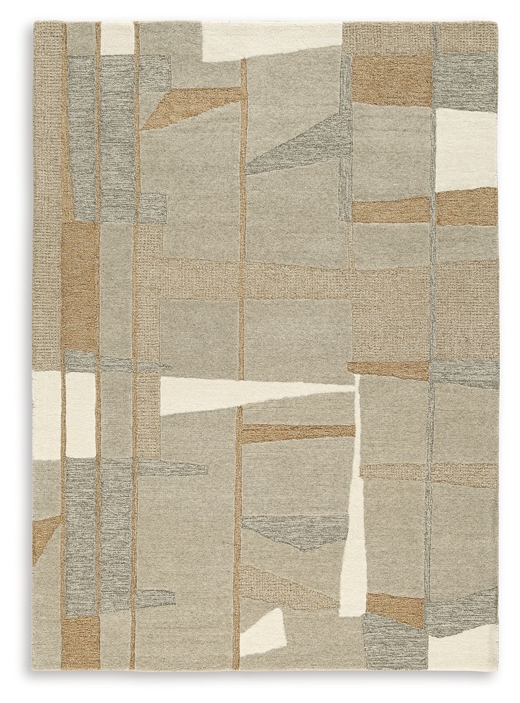 Abbotton - Taupe / Gray / Caramel - Large Rug
