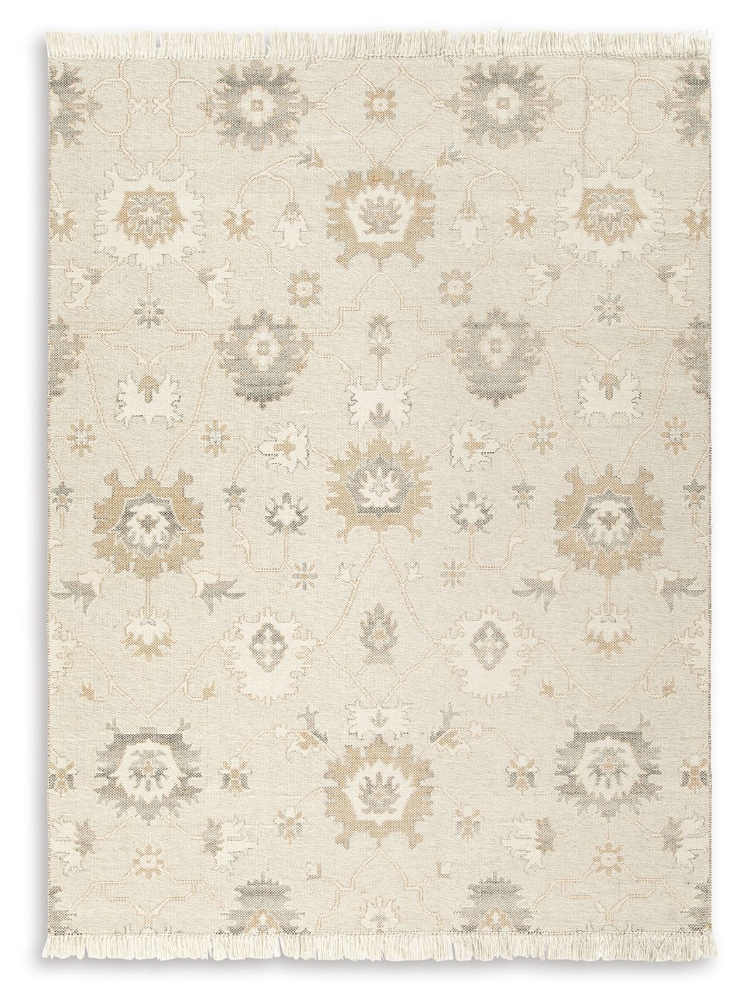 Calkin - Linen / Gray / Caramel - Large Rug