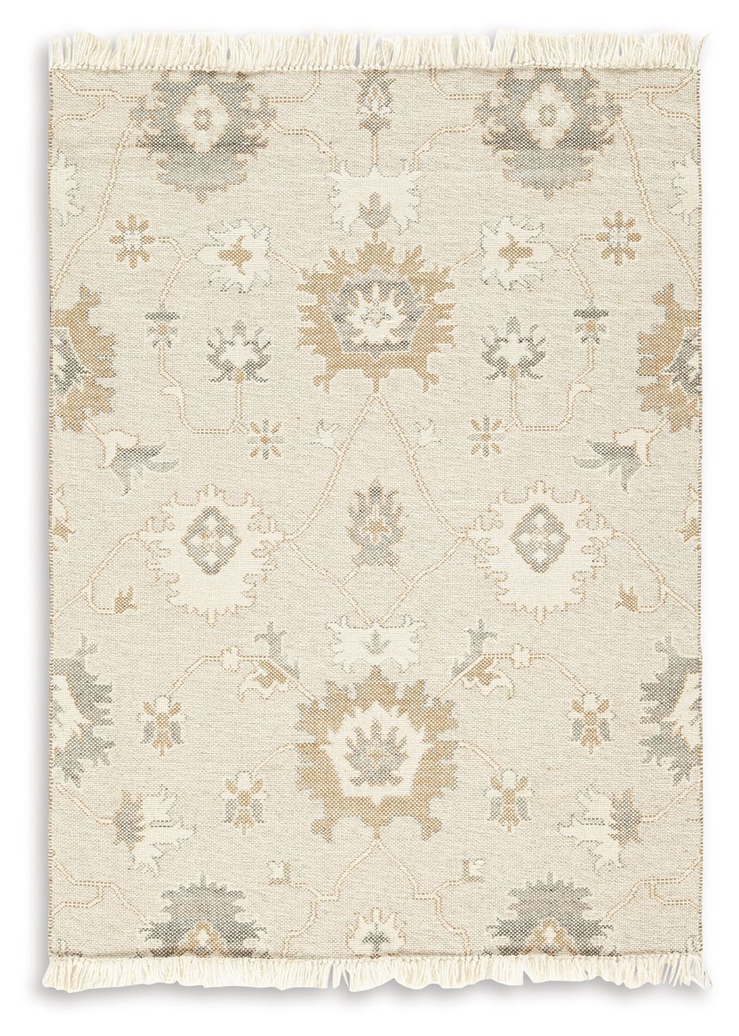 Calkin - Linen / Gray / Caramel - Medium Rug