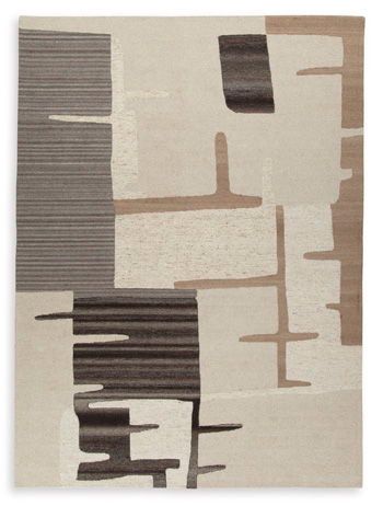 Kencher - Beige / Brown - Extra Large Rug