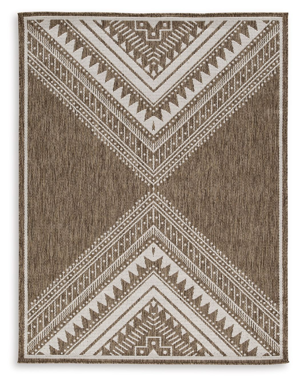 Dunsler - Brown / Cream - Medium Rug