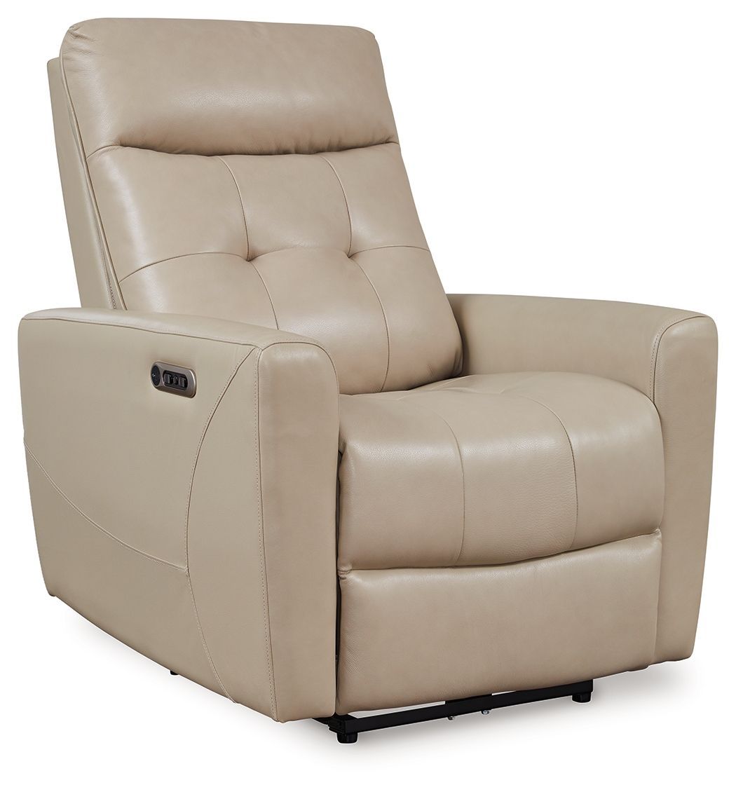 Pisgham - Sand - Power Recliner With Adj Headrest
