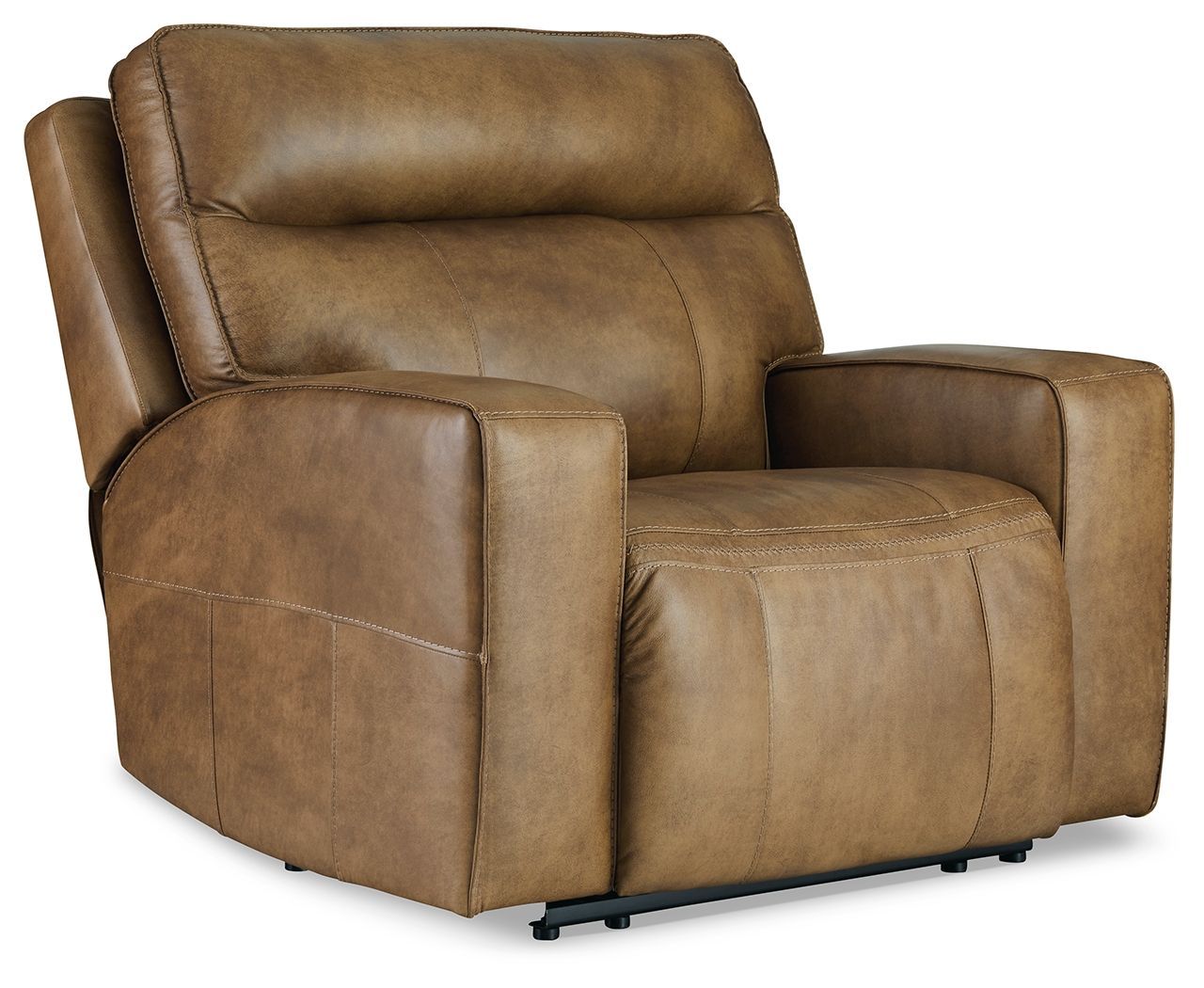 Game Plan - Light Brown - Wide Seat Power Recliner