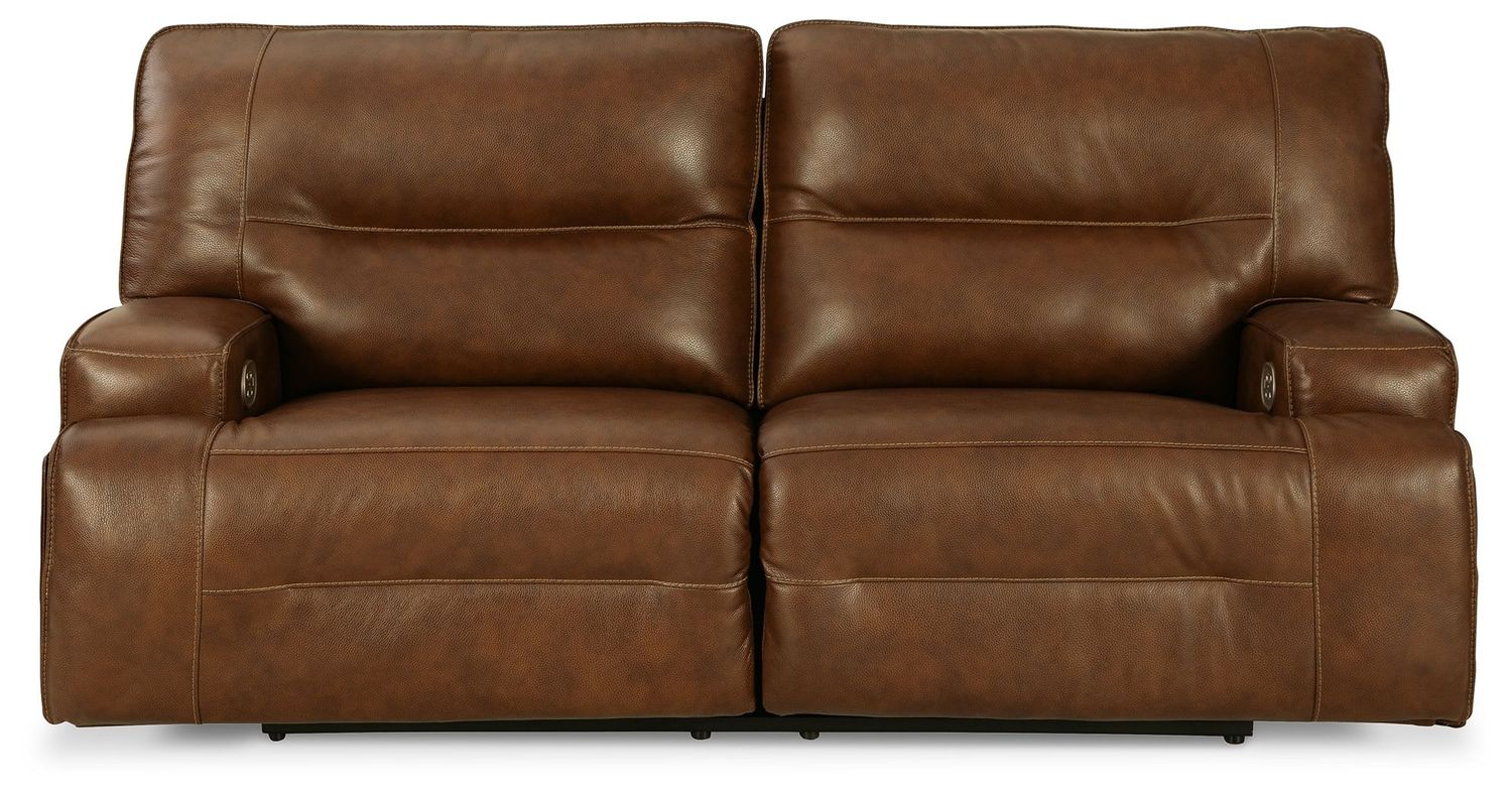 Francesca - Auburn - 2 Seat Pwr Rec Sofa Adj Hdrest