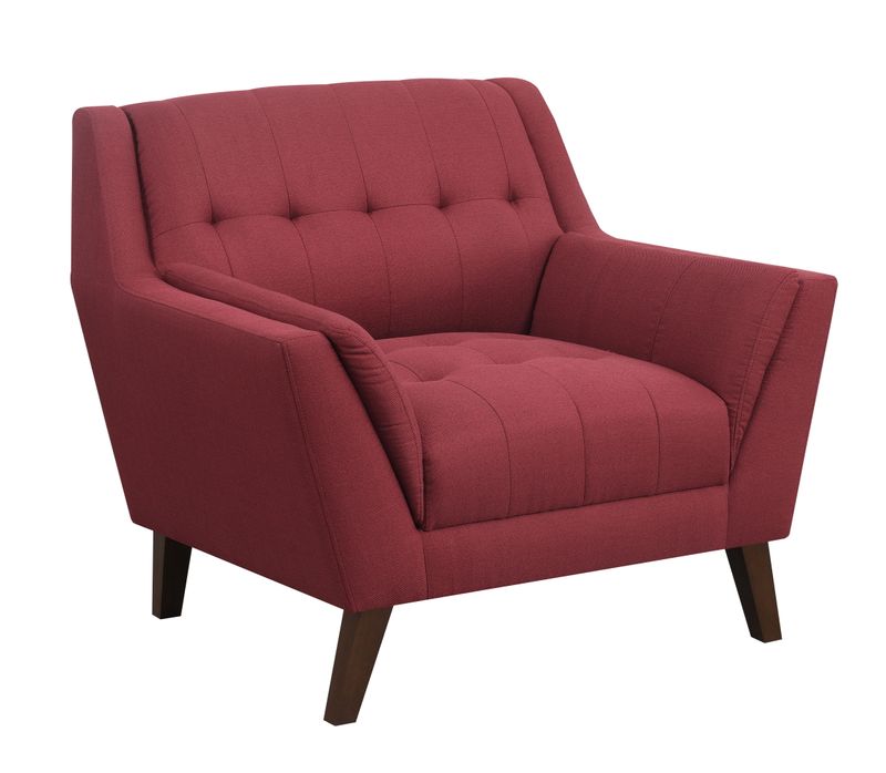 Binetti - Accent Chair - Brick Red