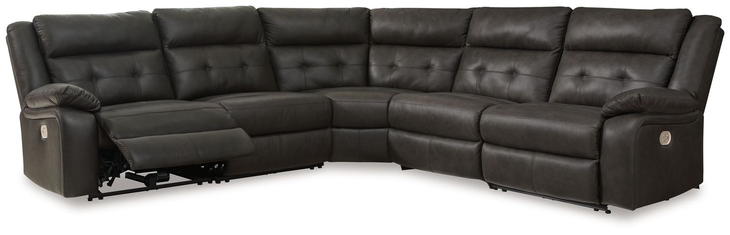 Mackie Pike - Storm - 5-Piece Power Reclining Sectional