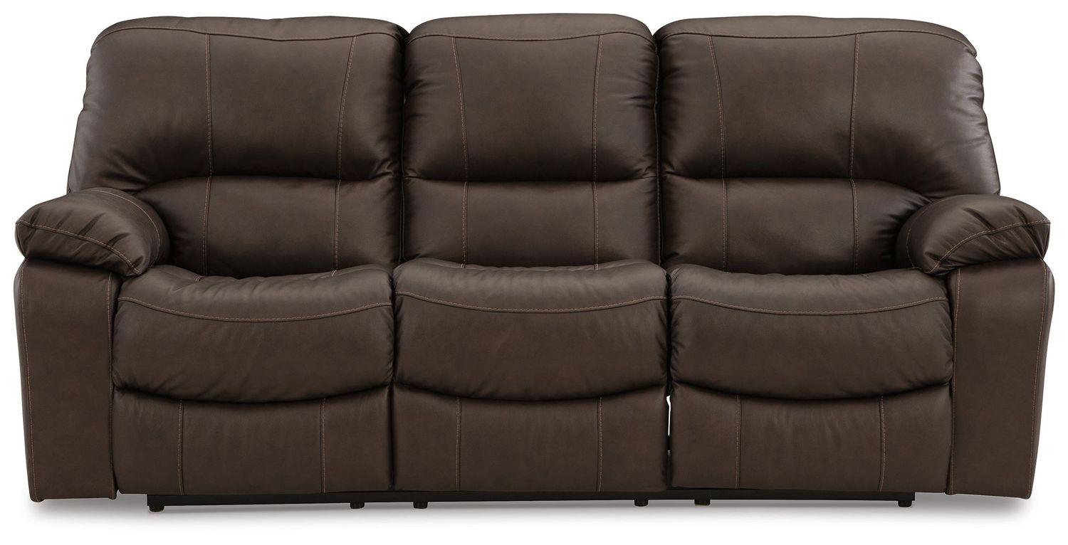 Leesworth - Dark Brown - Power Reclining Sofa