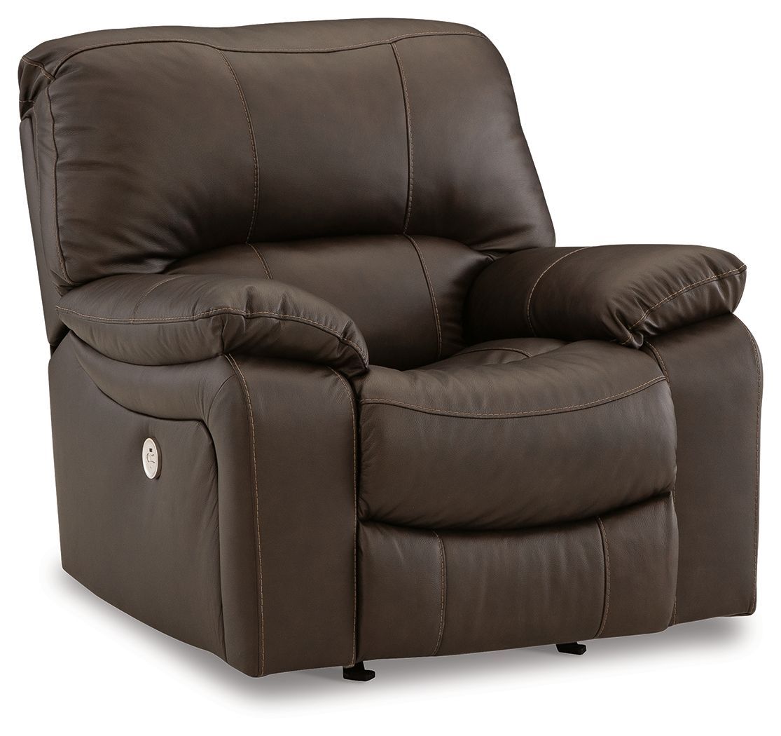 Leesworth - Dark Brown - Power Rocker Recliner