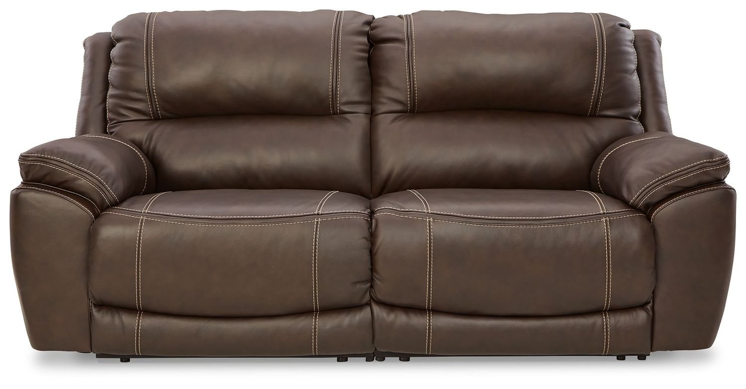 Dunleith - Chocolate - 2-Piece Power Reclining Loveseat