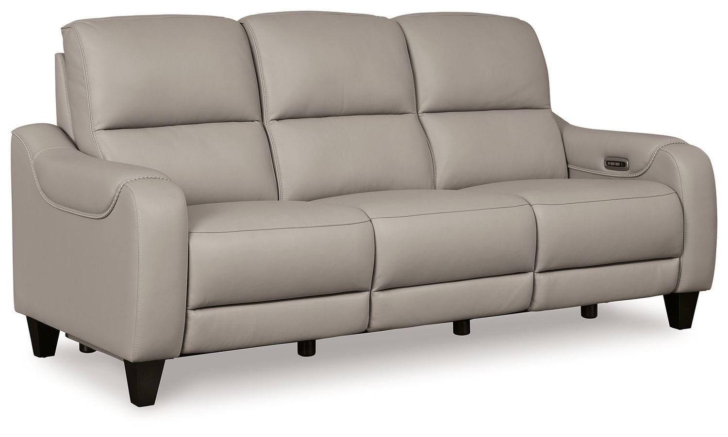 Mercomatic - Gray - Power Reclining Sofa With Adj Headrest