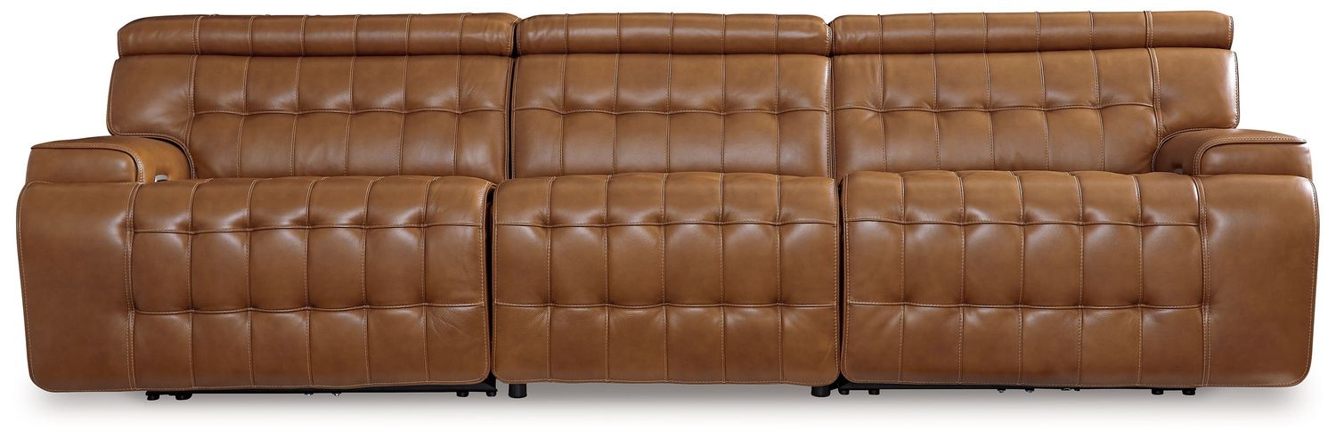 Temmpton - Chocolate - 3-Piece Power Reclining Sectional Sofa