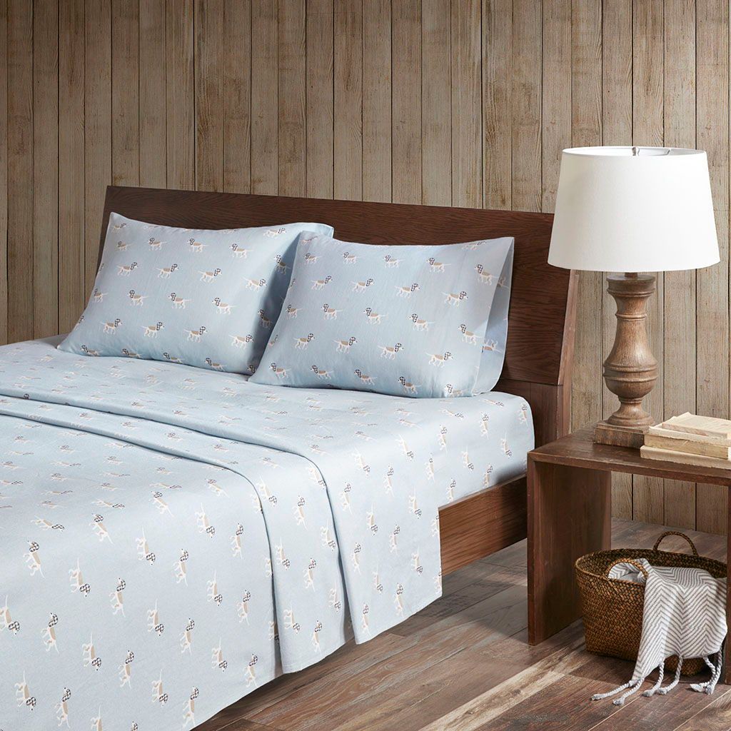 Twin Sheet Set - Blue Dog