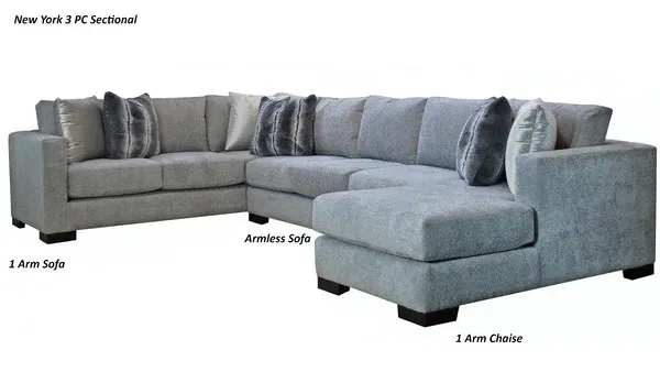 USA Made New York Custom Sectional