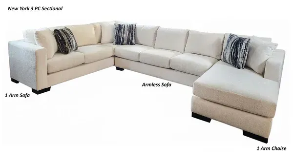 USA Made New York Custom Sectional