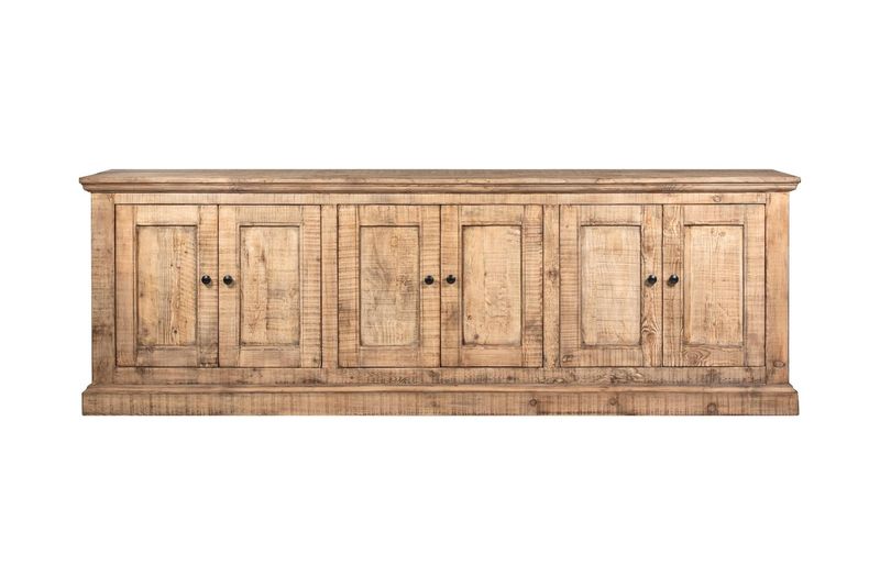 Mimi Long 6 Door Cabinet Natural