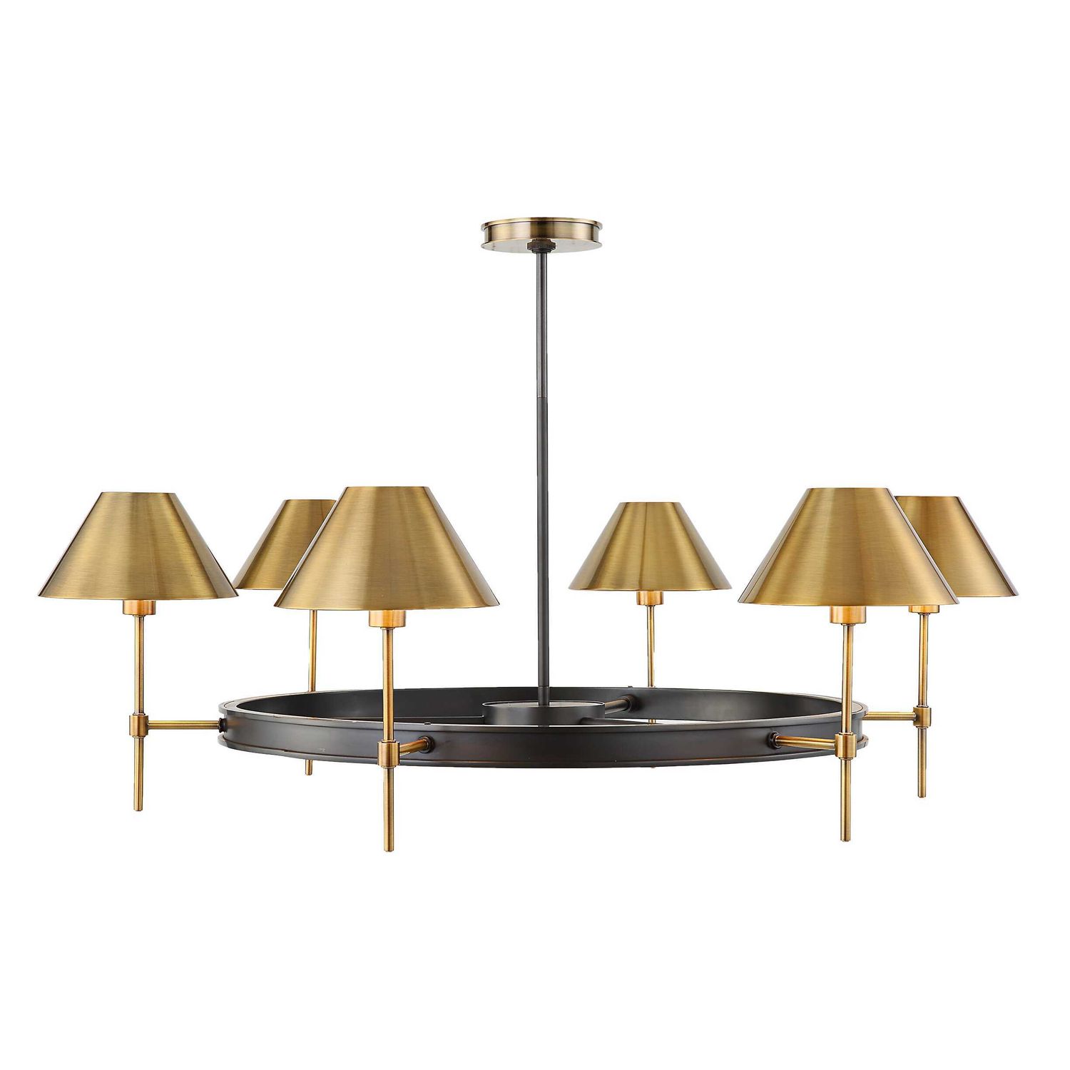 Streamline - 6 Light Chandelier - Brass / Bronze