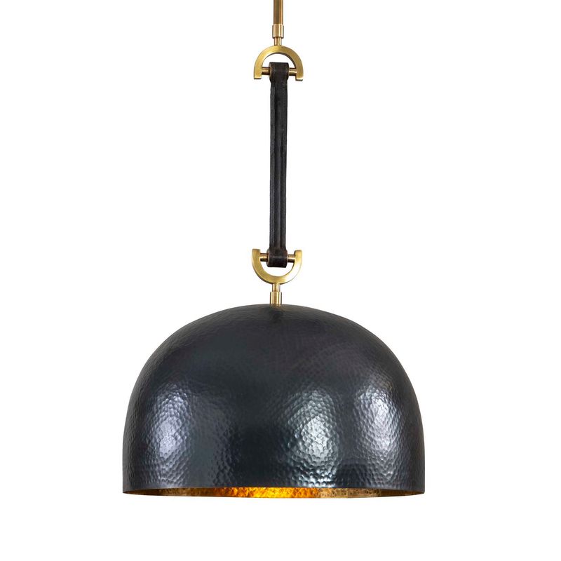 Stirrup - 1 Light Pendant - Brass / Bronze