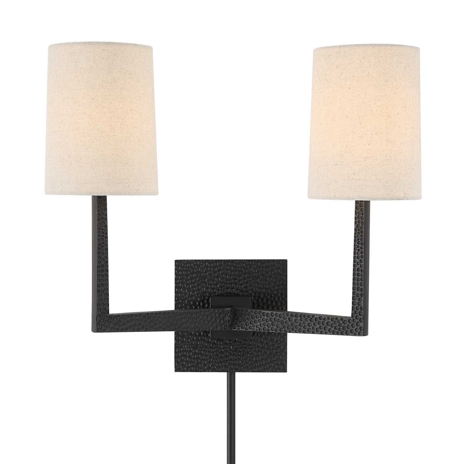 Open Arms - 2 Light Sconce - Black / Gray