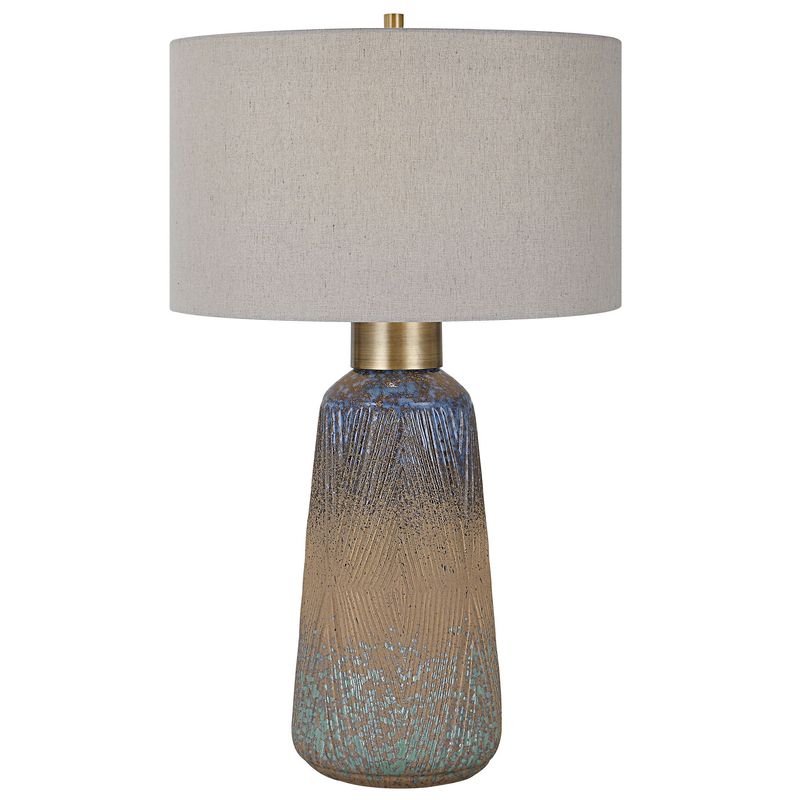 Western Sky - Ceramic Table Lamp - Blue