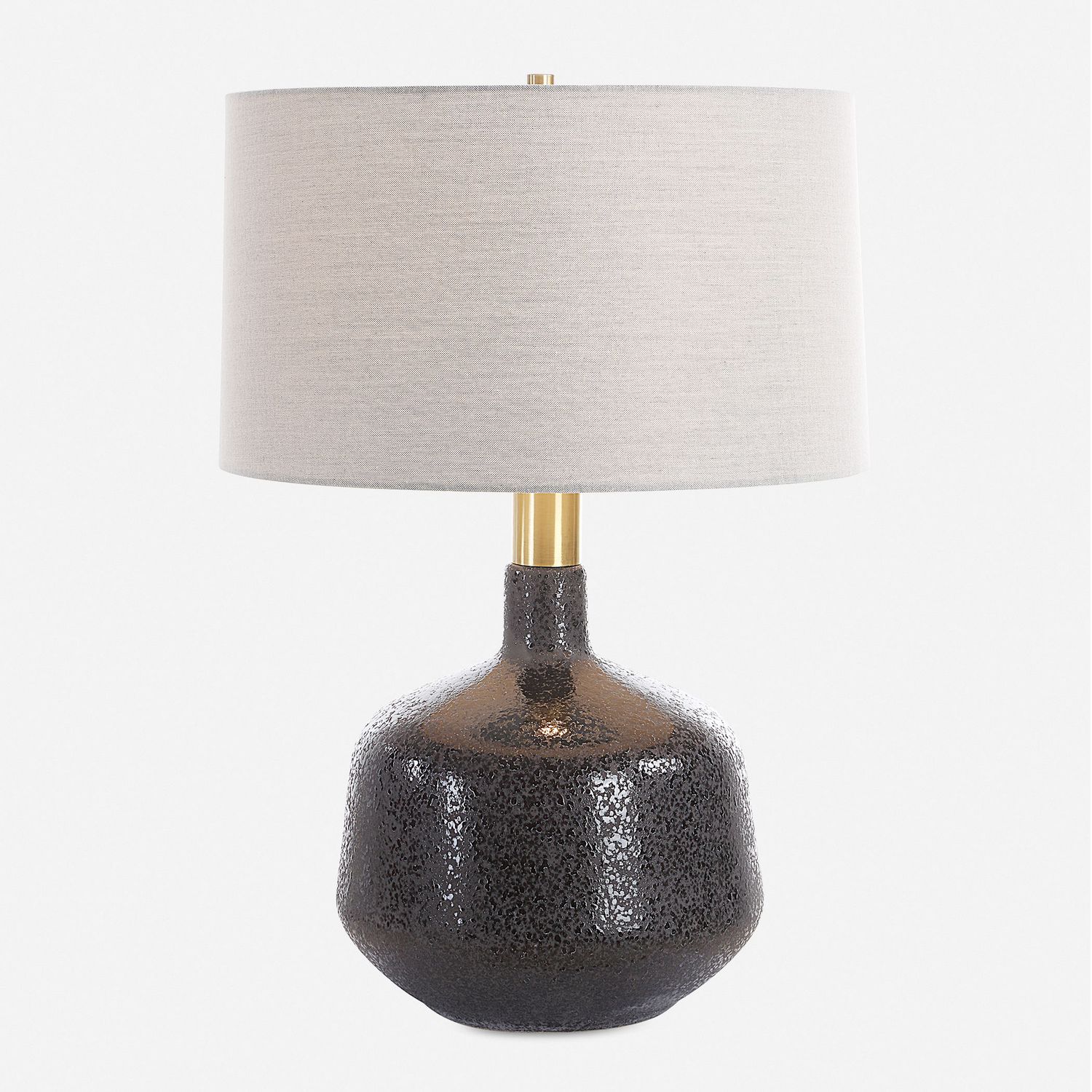 Flanagan - Mottled Gloss Table Lamp - Black