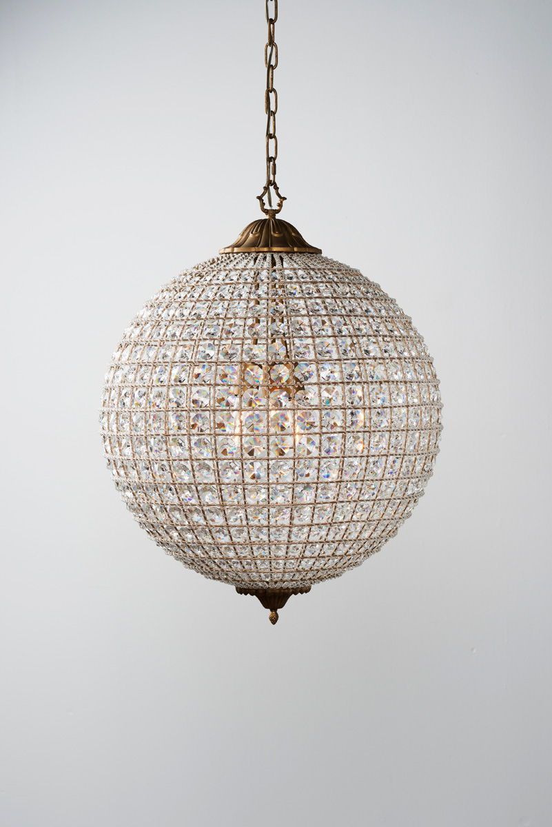 Cimberleigh - Chandelier Large - Crystal/Brass