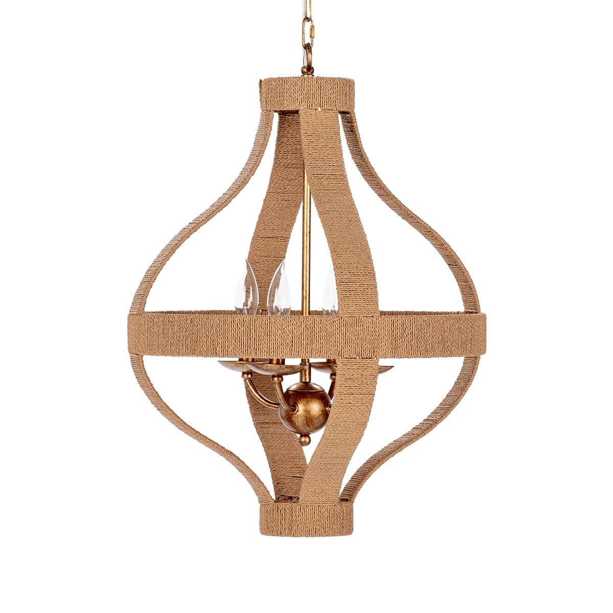 Sarmiento - Pendant Medium - Natural/Gold