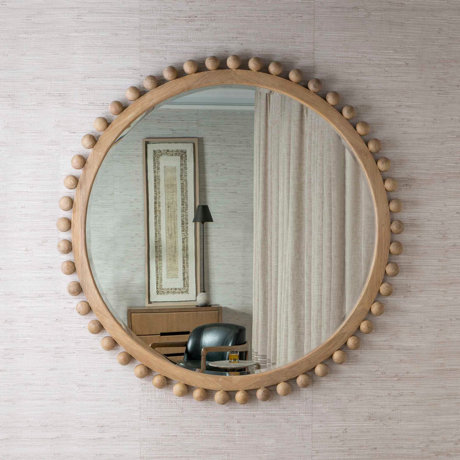 Brianza - 72" Round Mirror - Natural