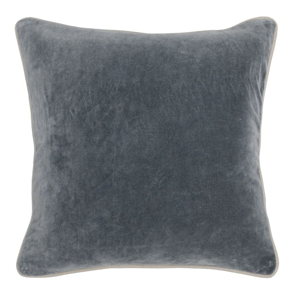 Heirloom Velvet - 18" x 18" SLD Pillow - Stone Gray