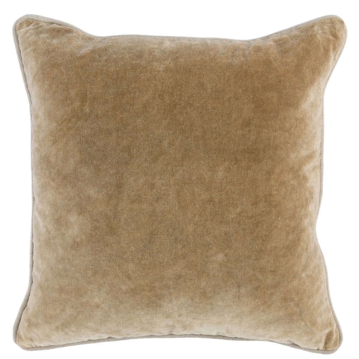 Heirloom Velvet - 18" x 18" SLD Pillow - Wheat