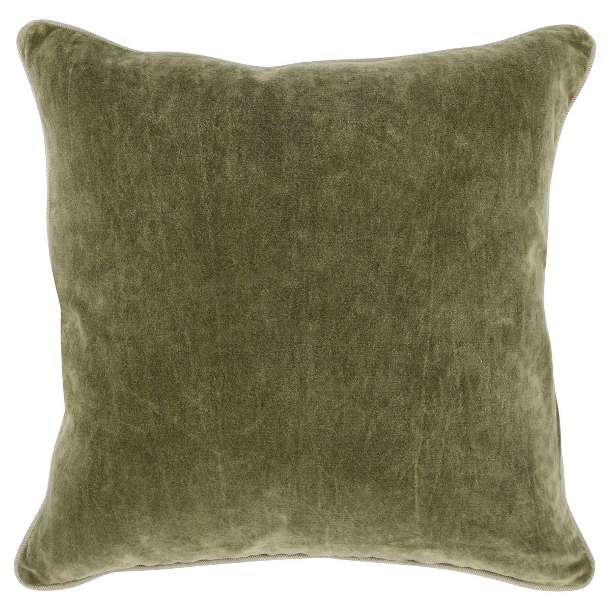 Heirloom Velvet - 22" x 22" SLD Pillow - Moss